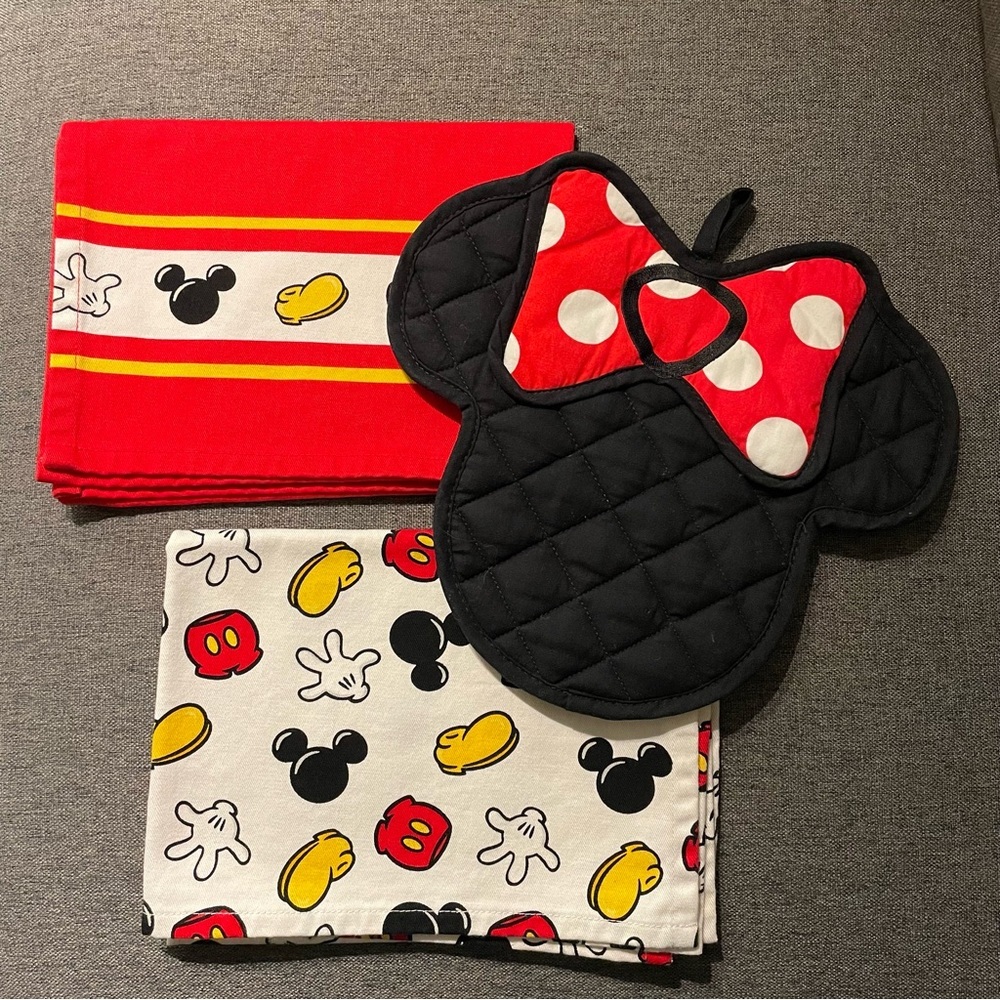 Disney Mickey Mouse kitchen towel set 100%cotton